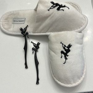 Chateau Marmont Hotel
 slippers and swizzle sticks